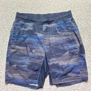 lululemon athletica Navy Camo Athletic Shorts